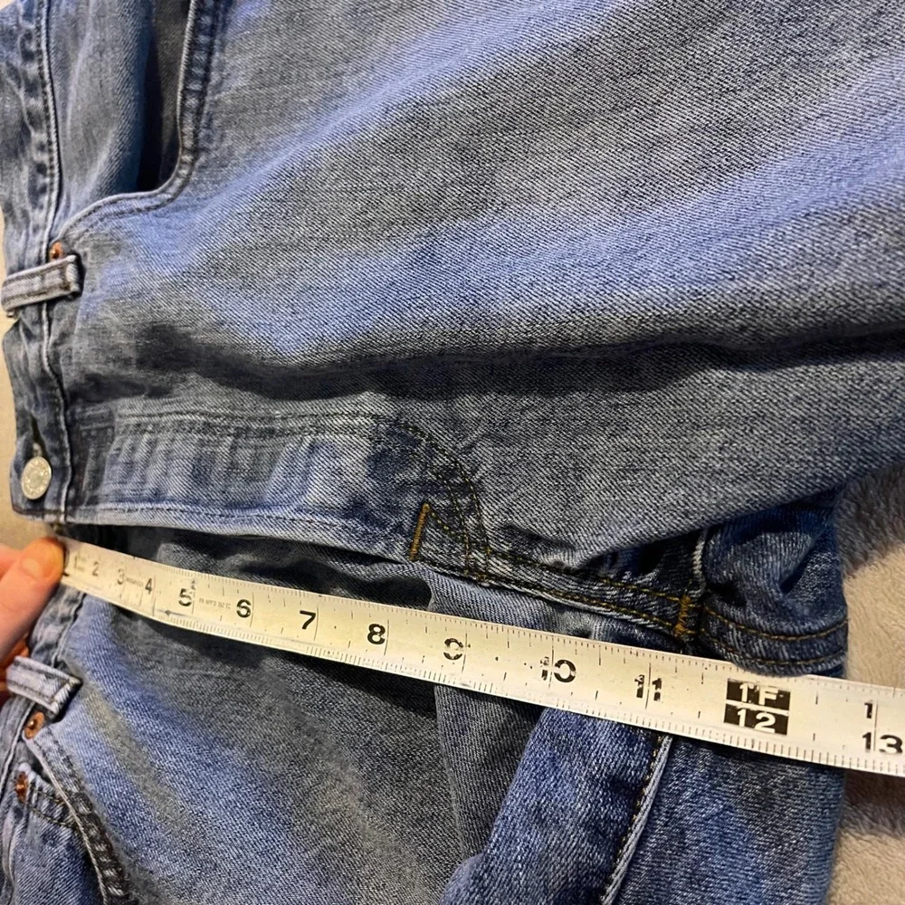 Levi's 501 Jeans Mens 36x30 Light‎ Wash Button Fly Denim Blue Streetwear (34x29)
